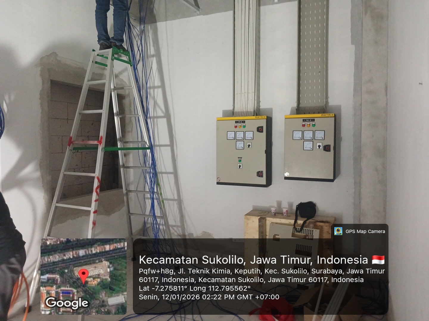 Audit kerapian panel dan kabel